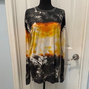 LuLaRoe Vibrant Long Sleeve Top - Black, Orange, Yellow